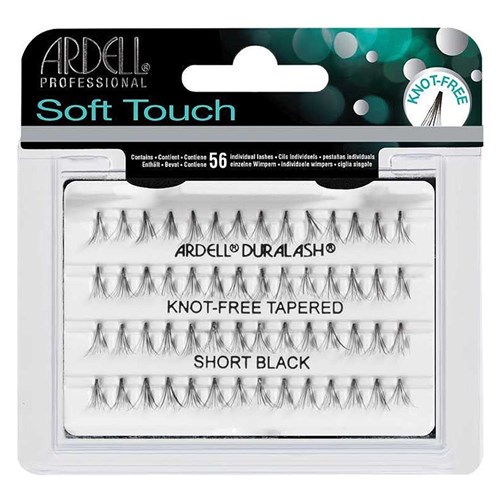 Extensions - Soft Touch - Short Black - Knotted Free Tapered